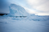 iceberg in the frozen ocean - near bylot island