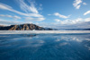 water on the frozen ocean and bylot island - 
