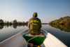 cruising around with mcbrides' camp's boat - on the kafue river