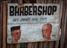 advertisement of african barbershop, - mfuve village